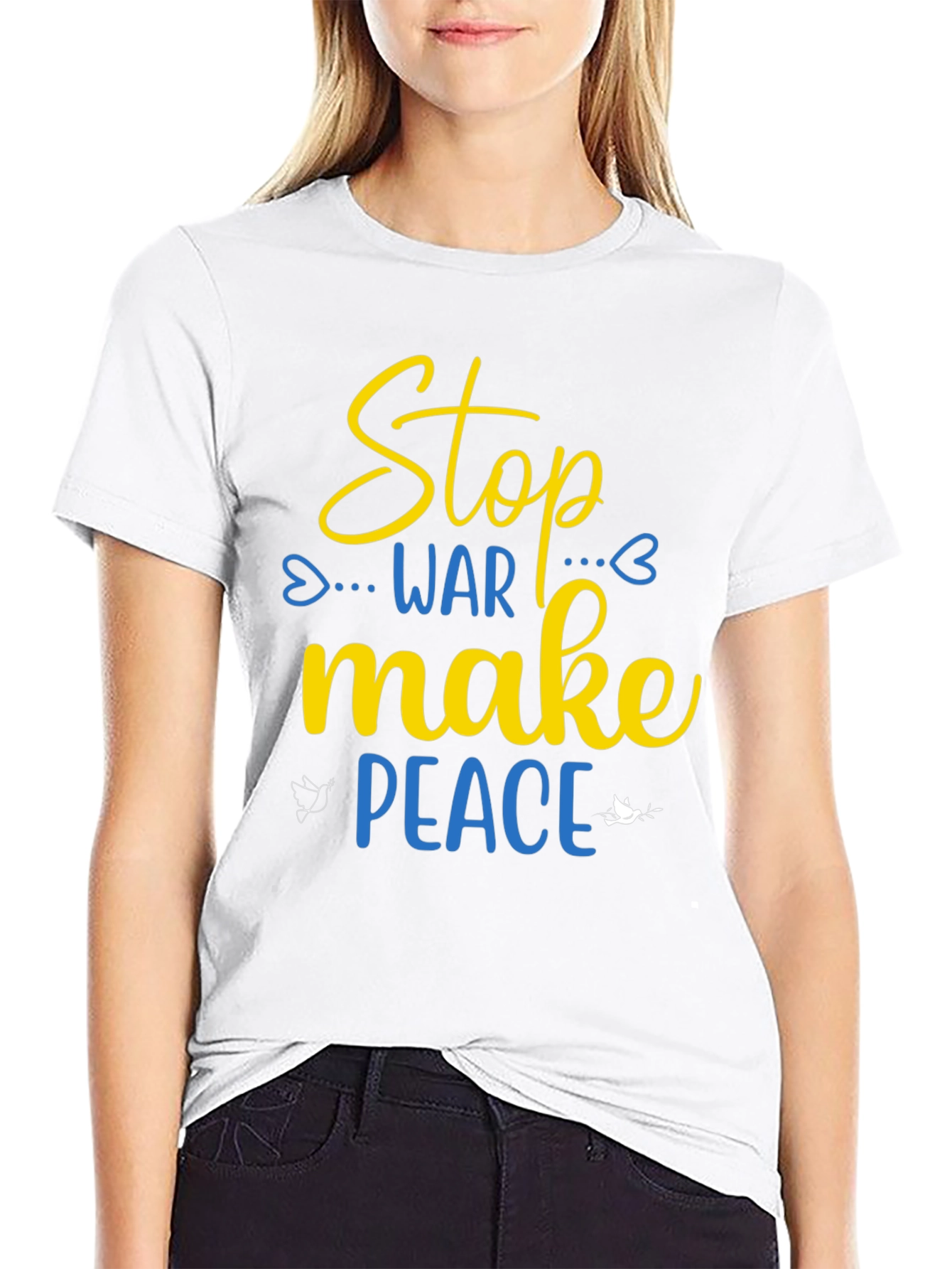 Stop War Make Peace T-Shirt - Support Ukraine