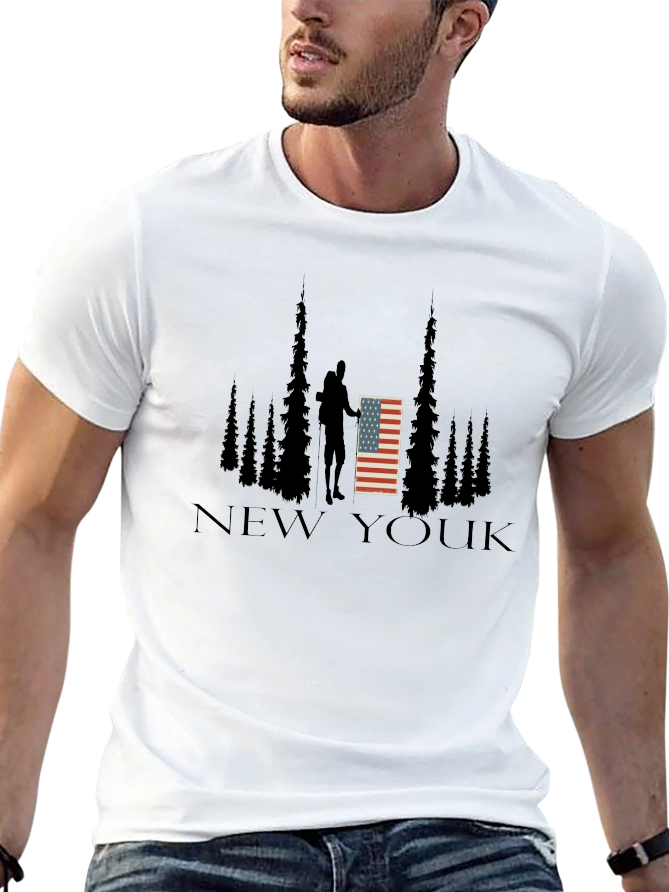 USA New Youk Graphic T-Shirt