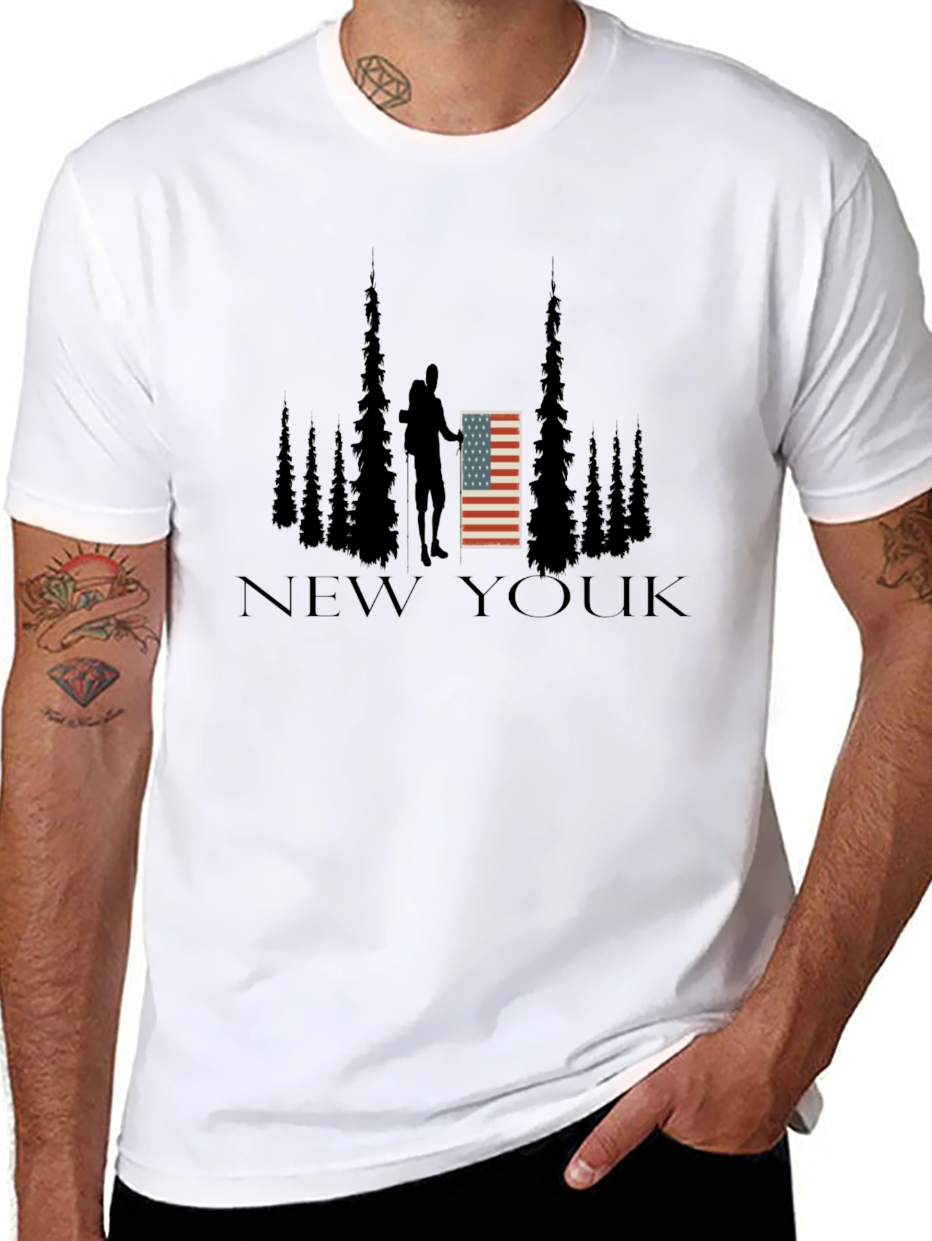 USA New Youk Graphic T-Shirt