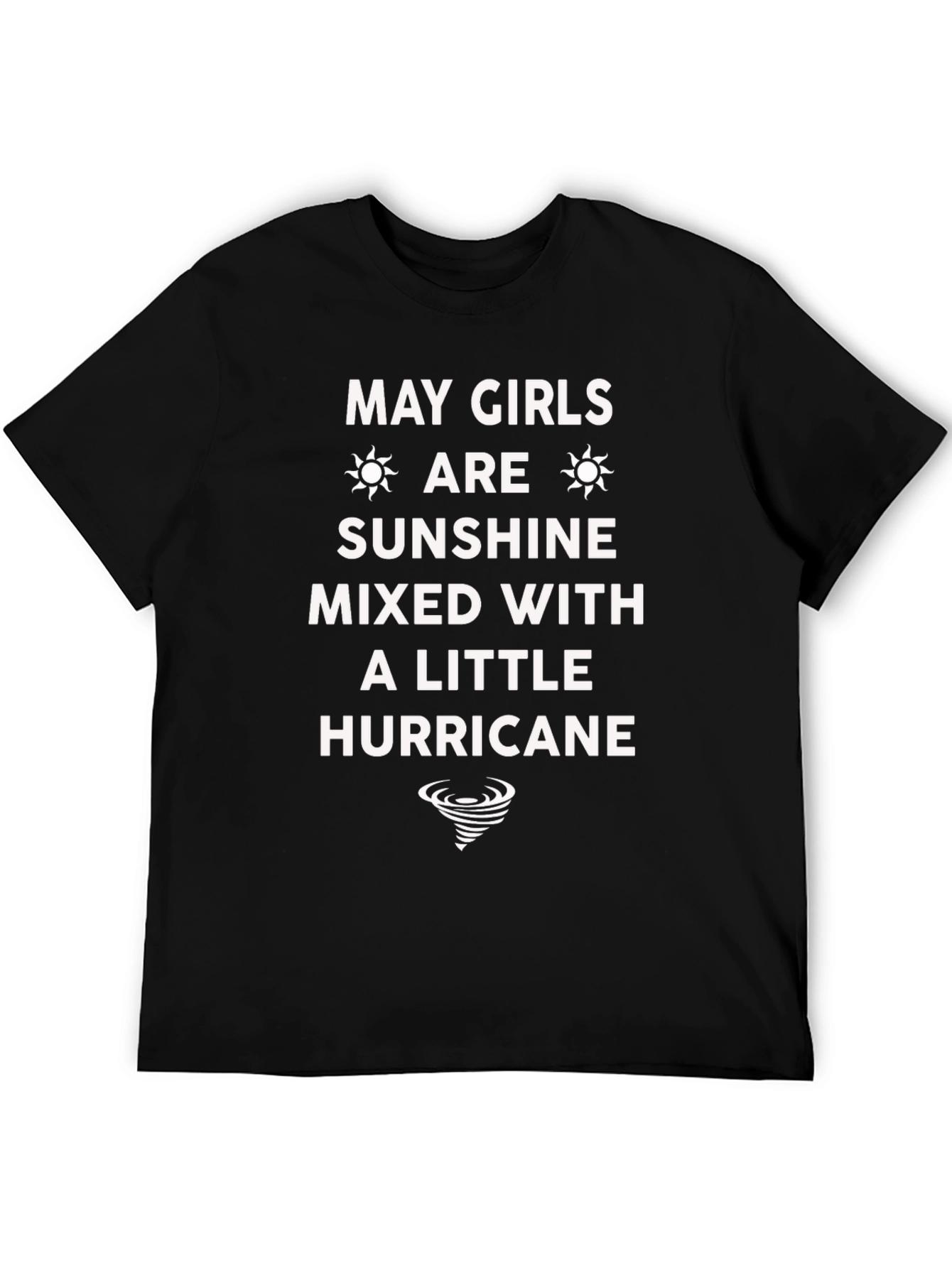 May Girls Sunshine Mixed With A Little Hurricane T-Shirt