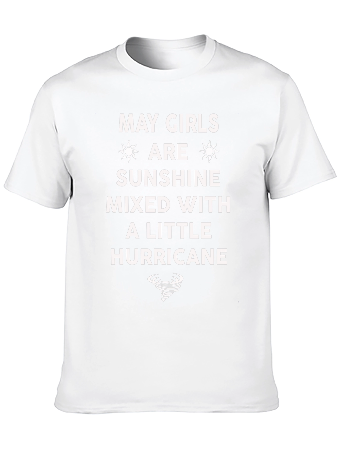 May Girls Sunshine Mixed With A Little Hurricane T-Shirt