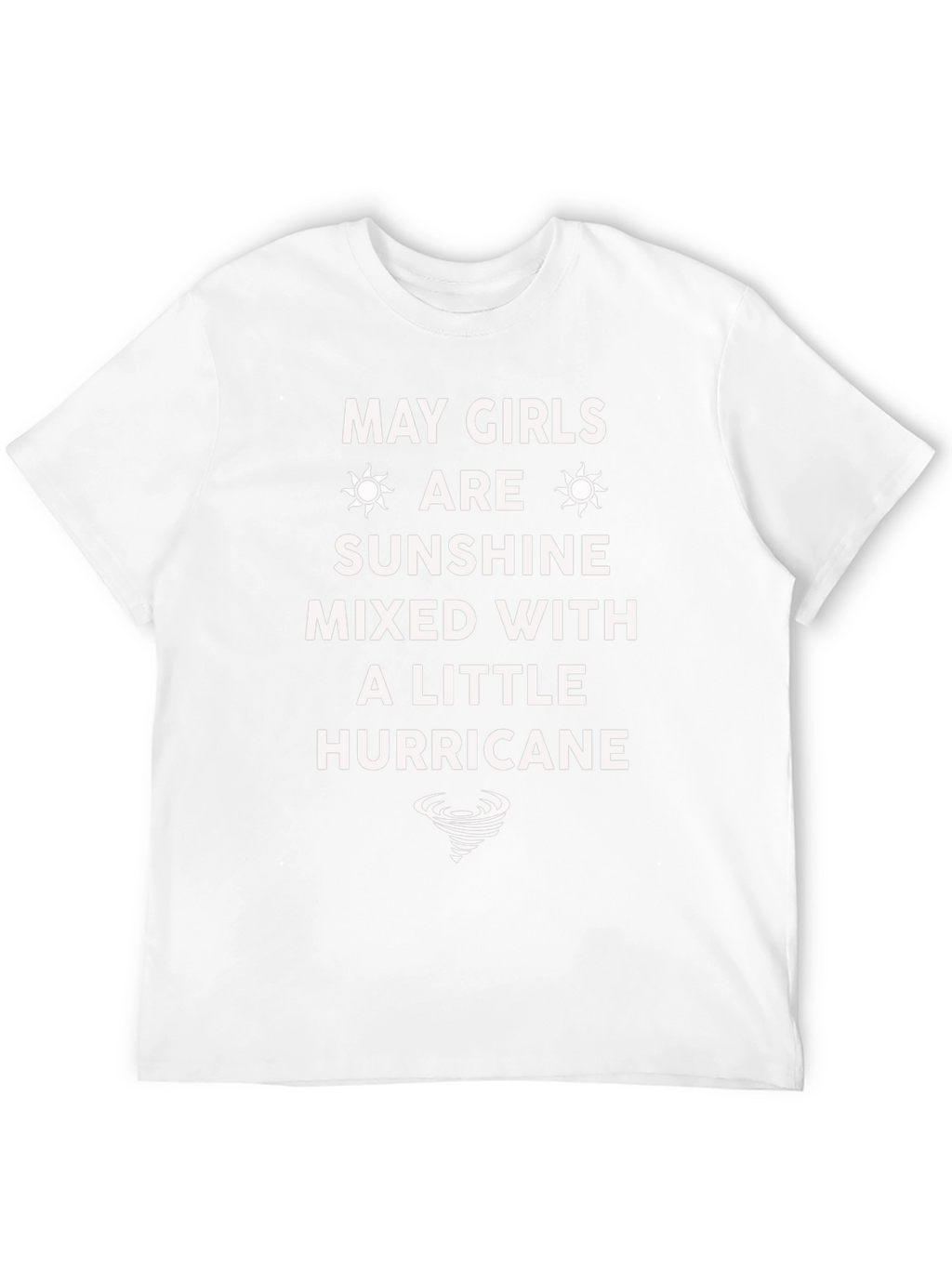 May Girls Sunshine Mixed With A Little Hurricane T-Shirt