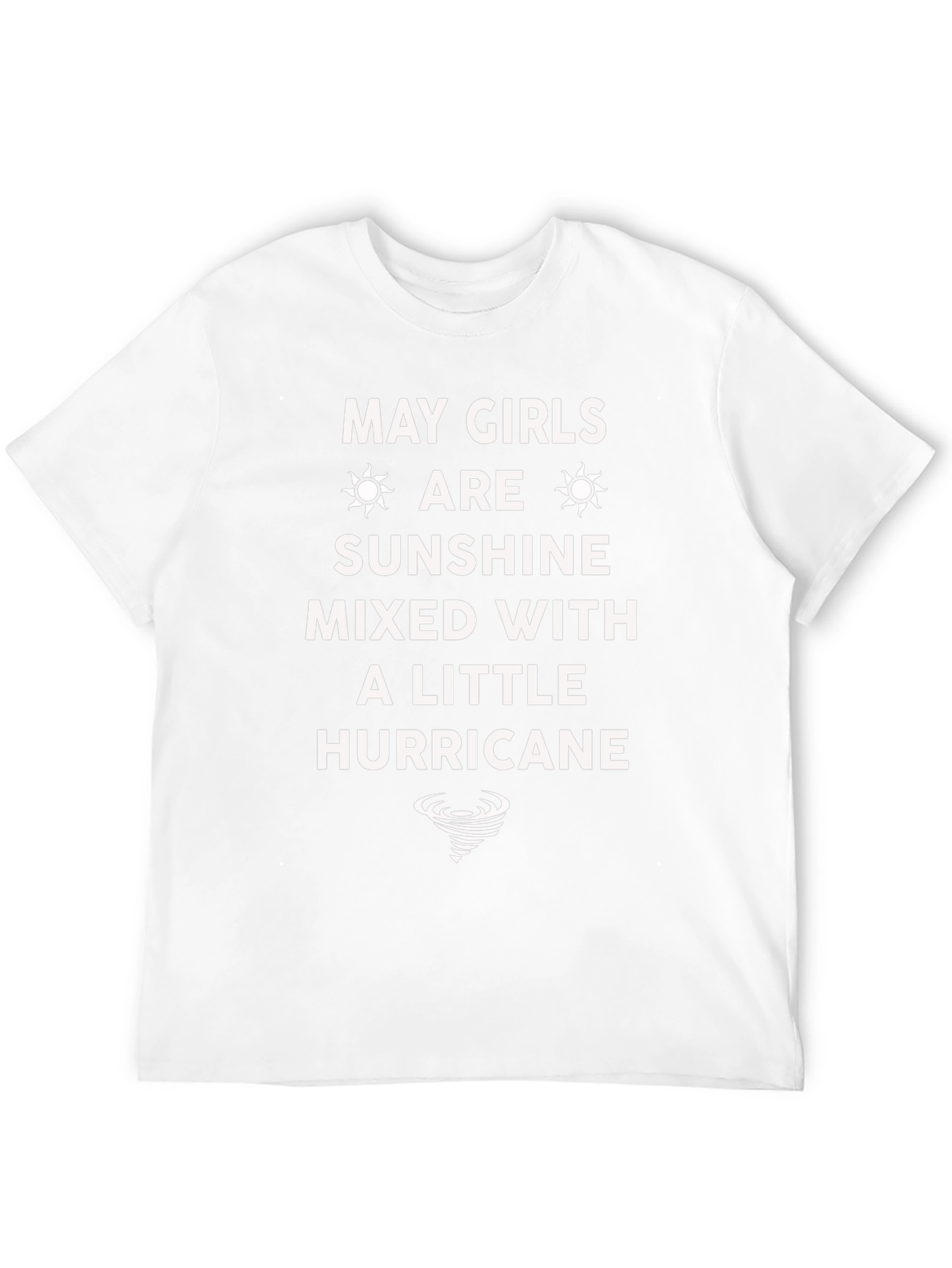May Girls Sunshine Mixed With A Little Hurricane T-Shirt