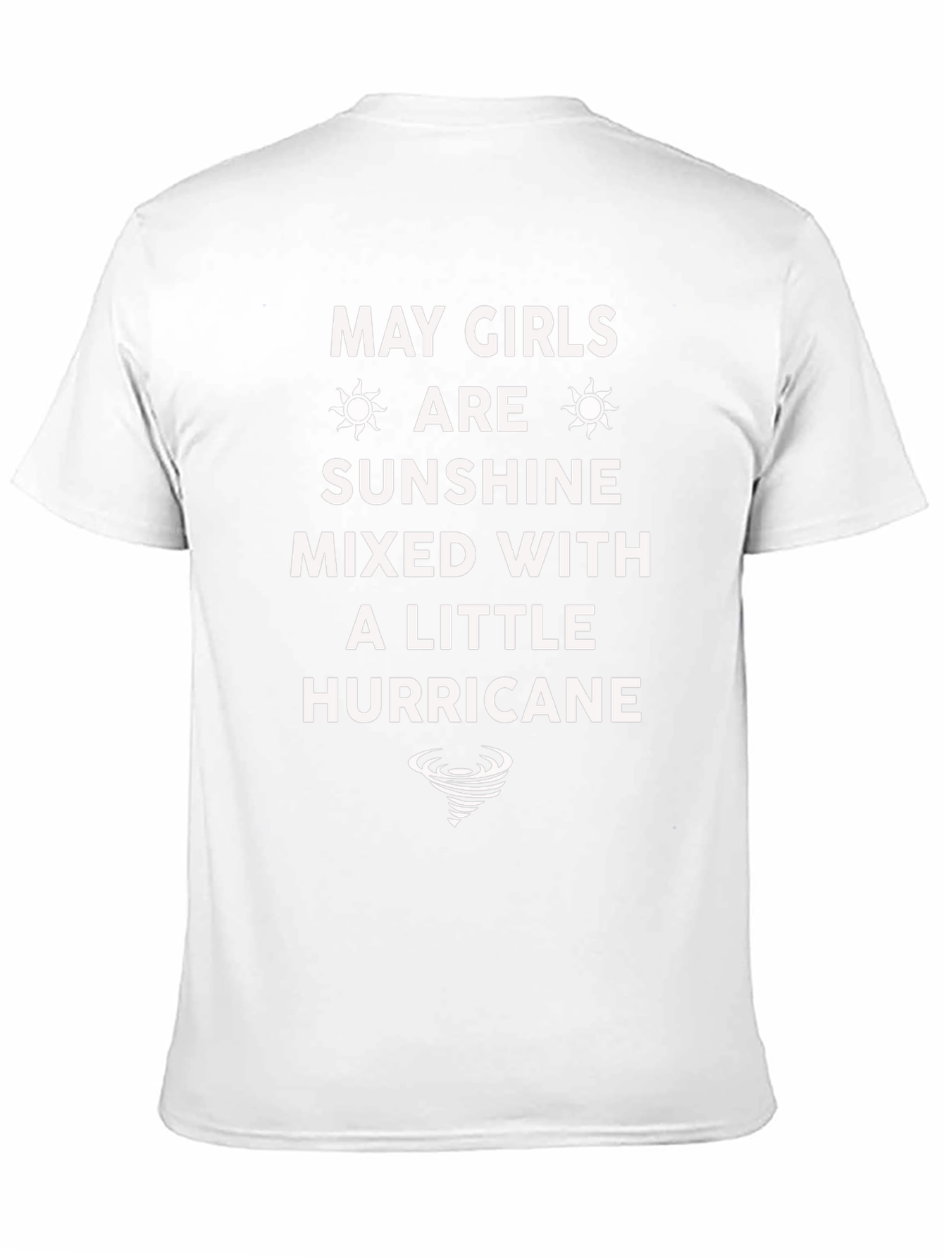 May Girls Sunshine Mixed With A Little Hurricane T-Shirt