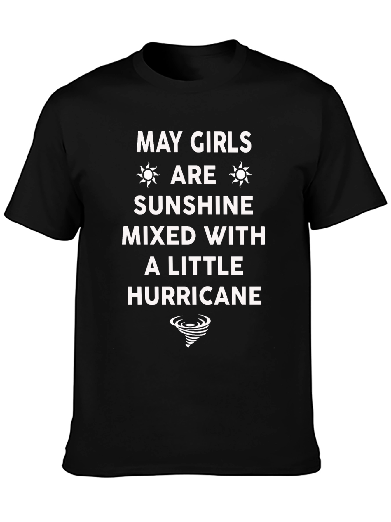 May Girls Sunshine Mixed With A Little Hurricane T-Shirt