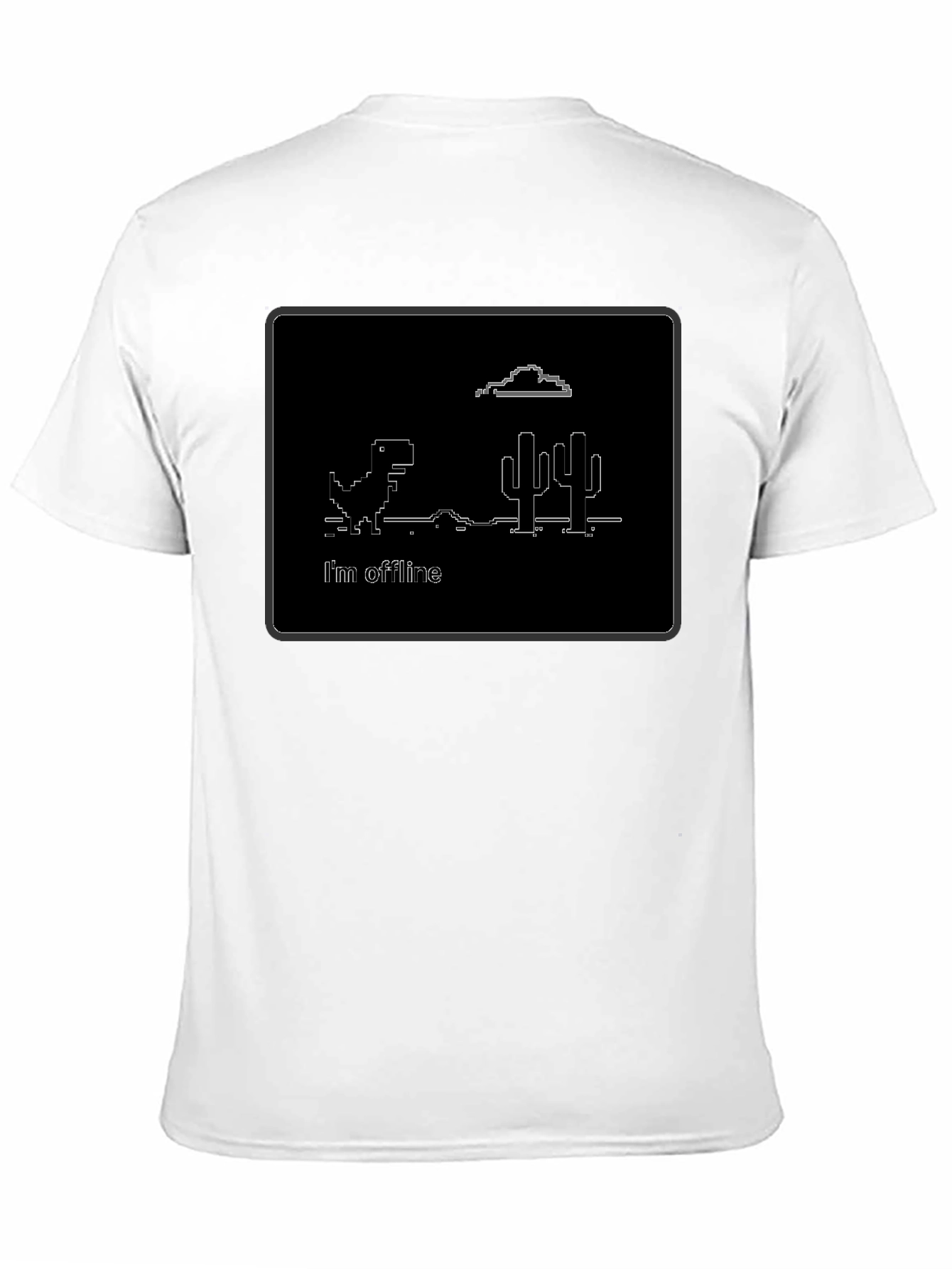 Offline Dinosaur T-Shirt - Black Cotton Tee
