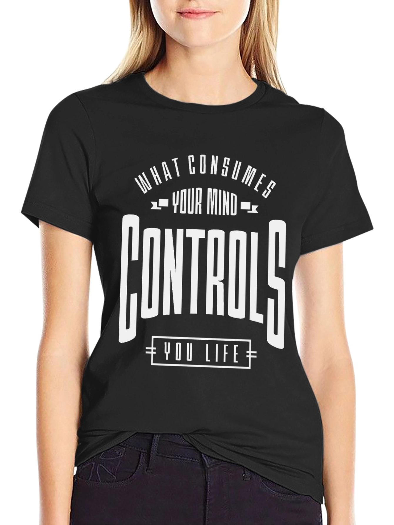 Mindful Statement Graphic Tee - Black
