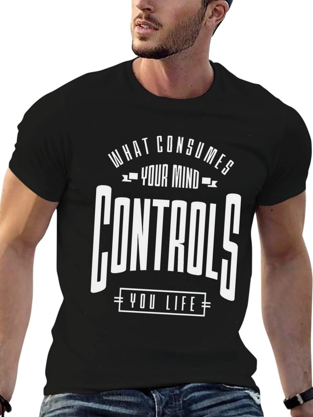 Mindful Statement Graphic Tee - Black