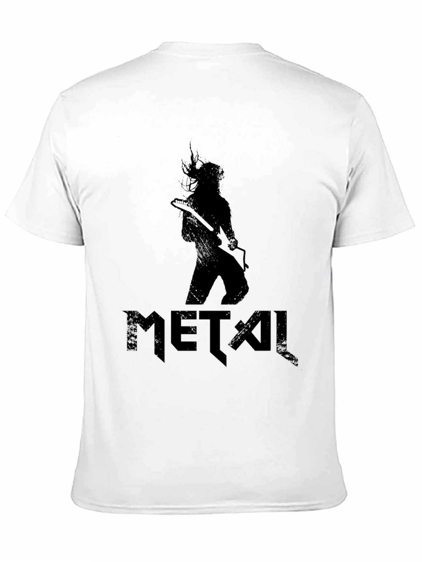 Metal Guitarist Graphic Black T-Shirt