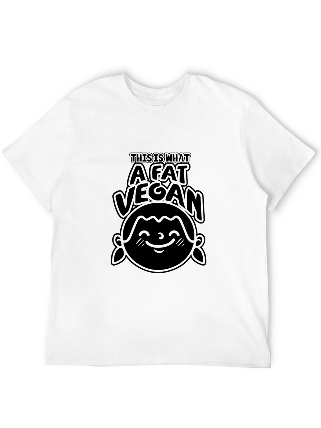 A Fat Vegan Black T-Shirt - Unisex Tee