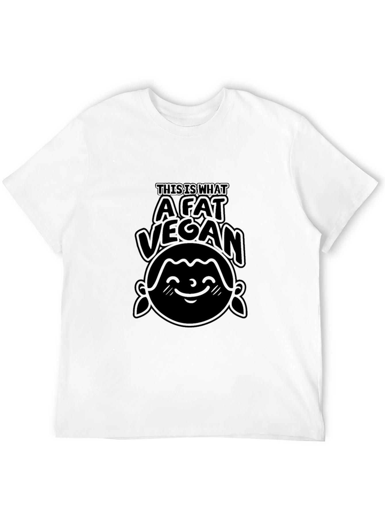 A Fat Vegan Black T-Shirt - Unisex Tee