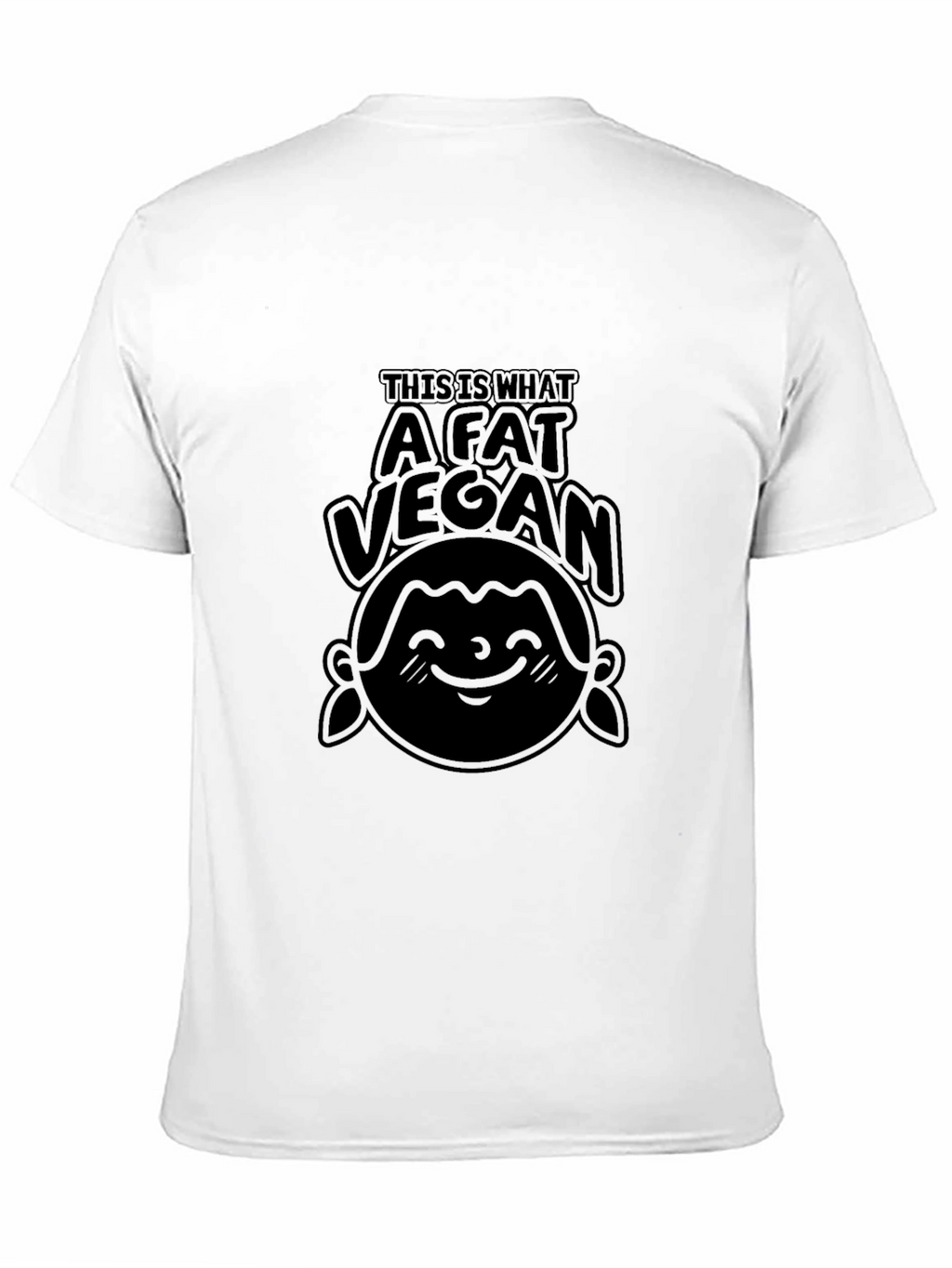 A Fat Vegan Black T-Shirt - Unisex Tee
