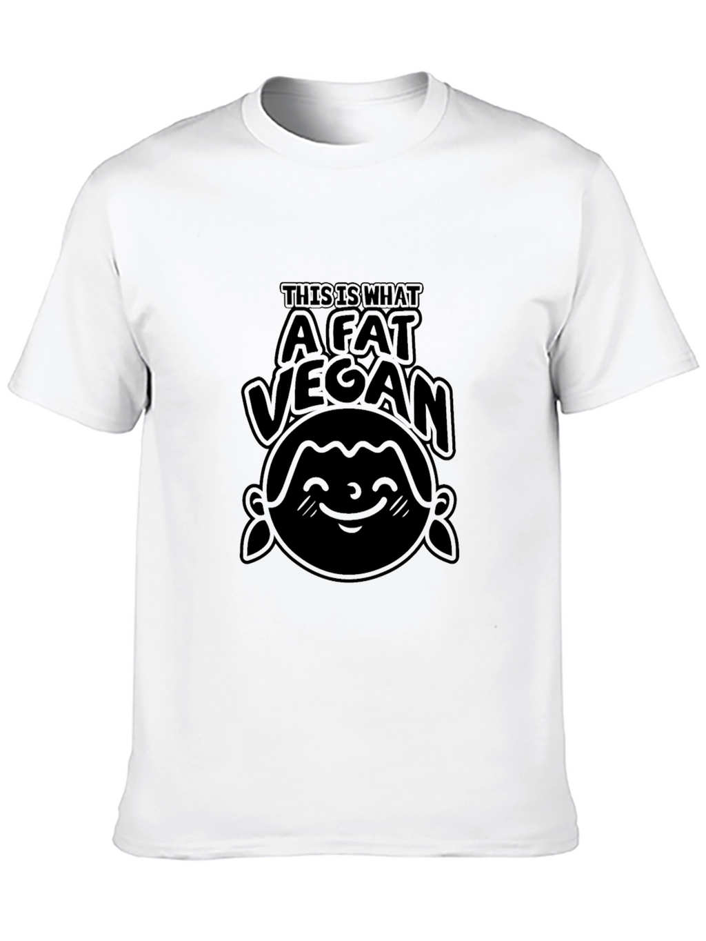 A Fat Vegan Black T-Shirt - Unisex Tee
