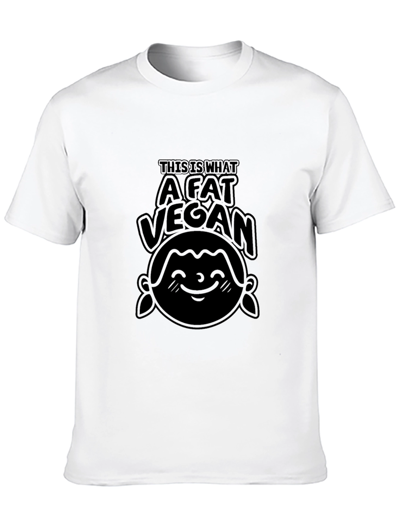 A Fat Vegan Black T-Shirt - Unisex Tee
