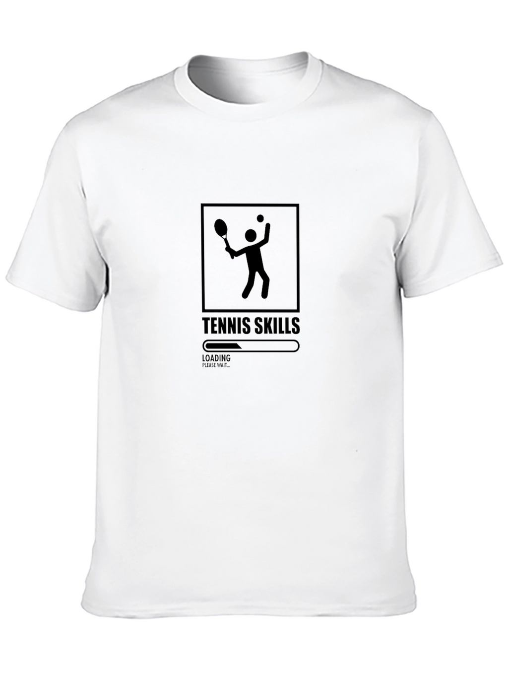 Tennis Skills Loading Mens Graphic T-Shirt