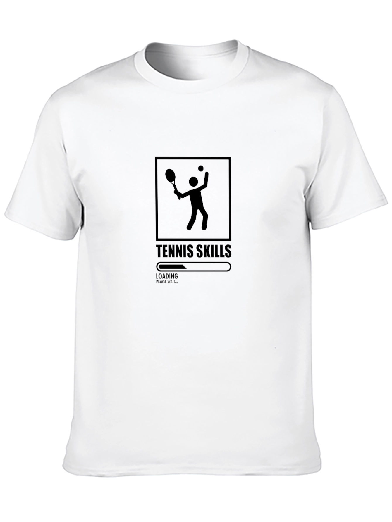 Tennis Skills Loading Mens Graphic T-Shirt