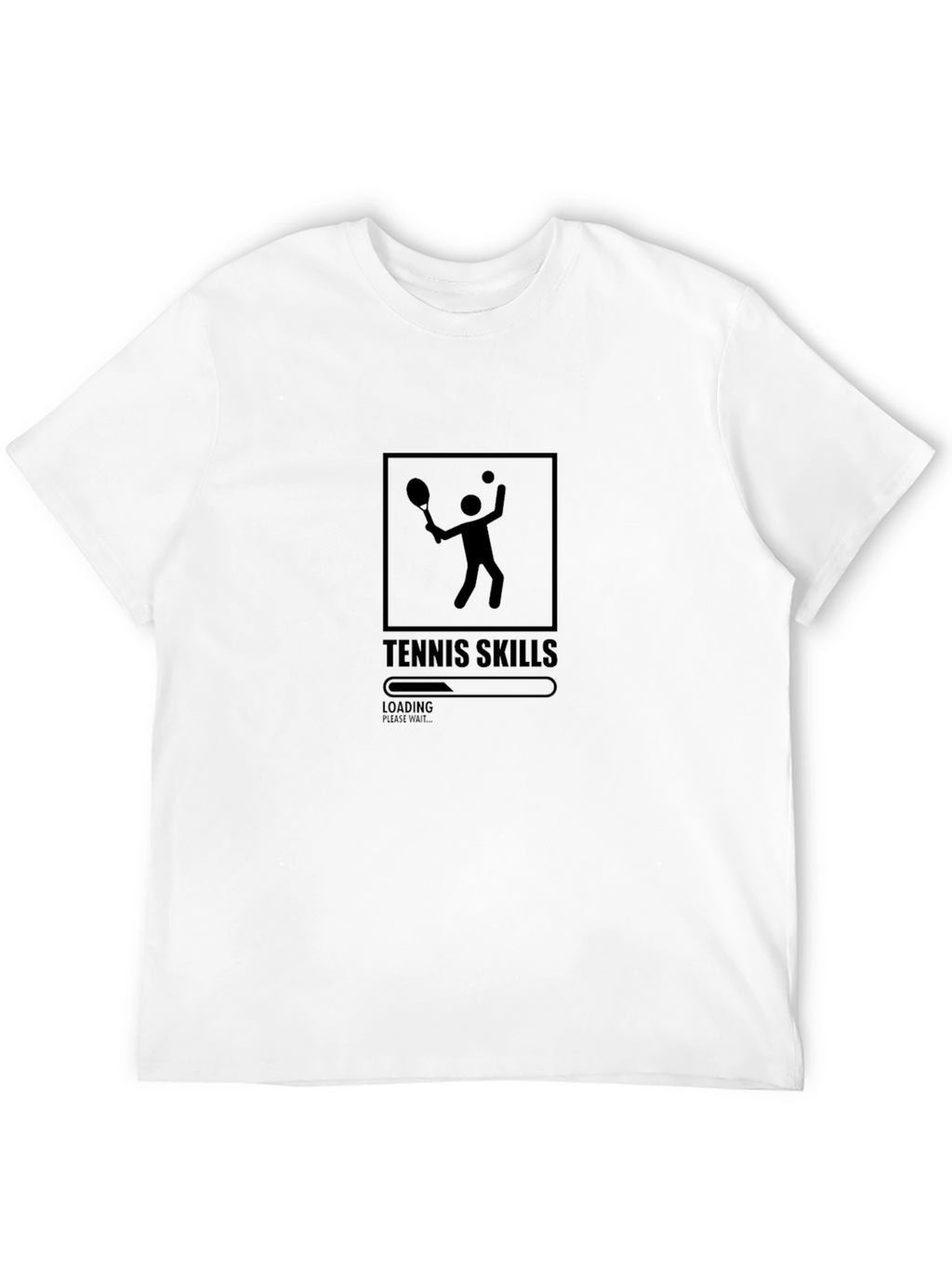 Tennis Skills Loading Mens Graphic T-Shirt