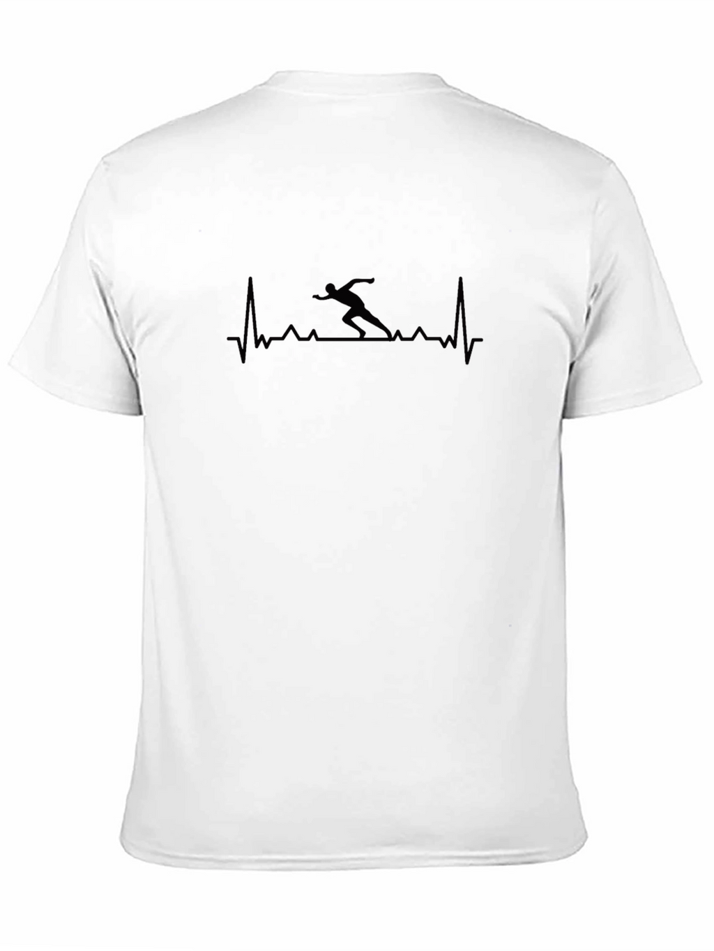 Heartbeat Runner Graphic Tee - Black