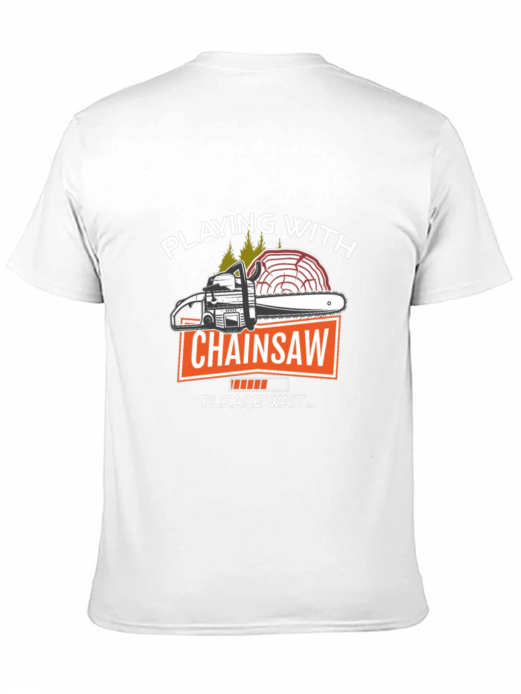Playing with Chainsaw Graphic T-Shirt