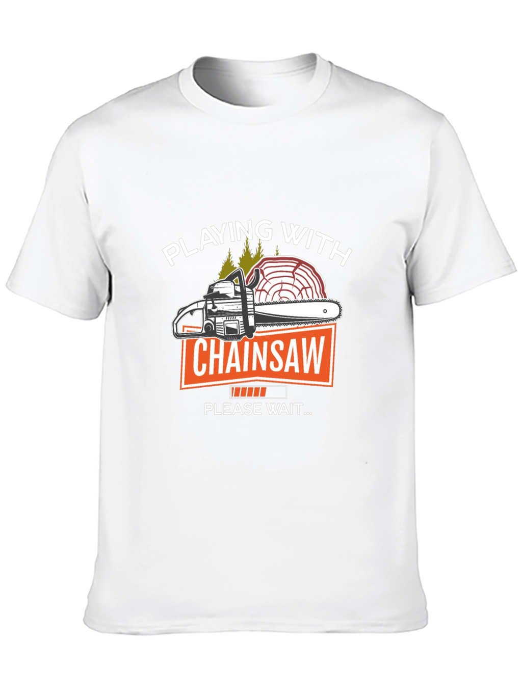 Playing with Chainsaw Graphic T-Shirt