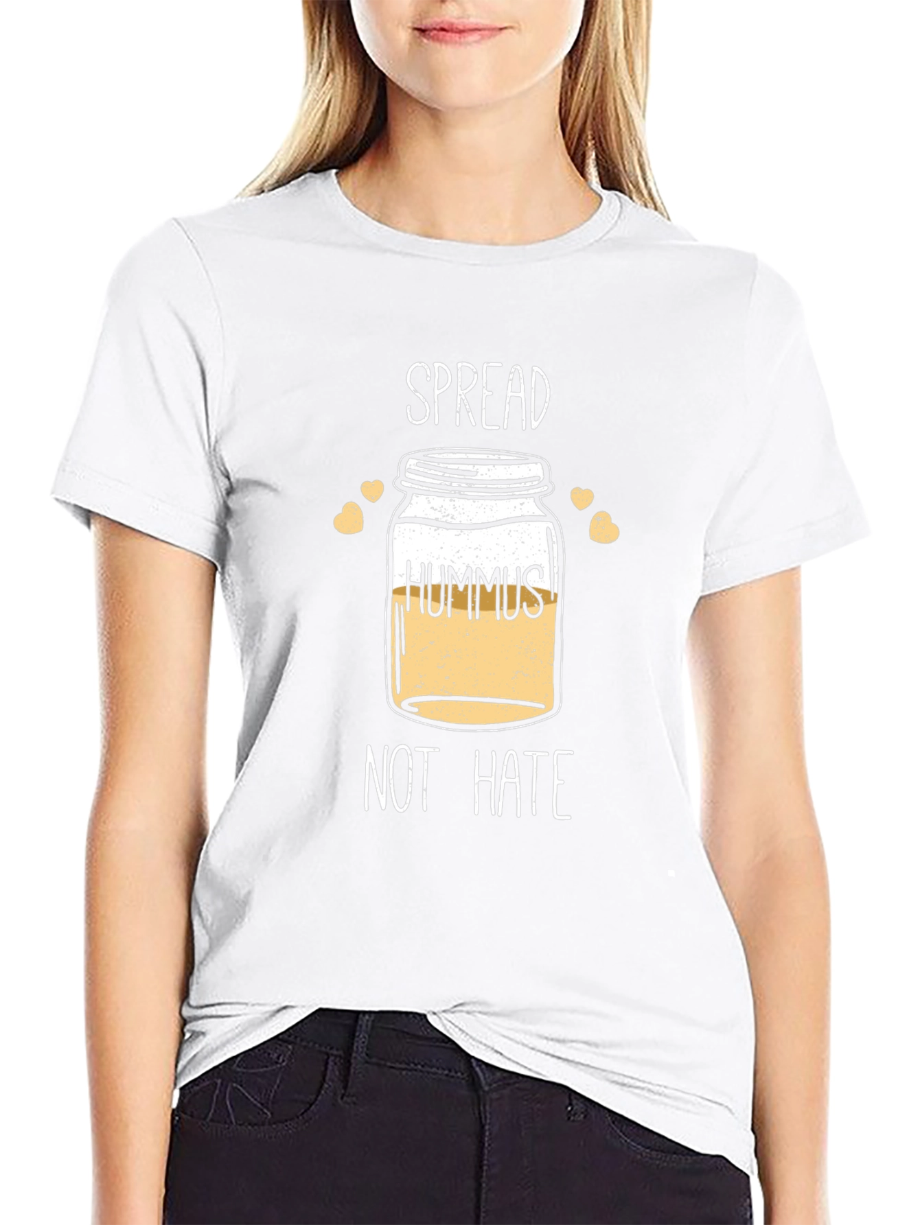 Hummus Not Hate Graphic Tee - Unisex