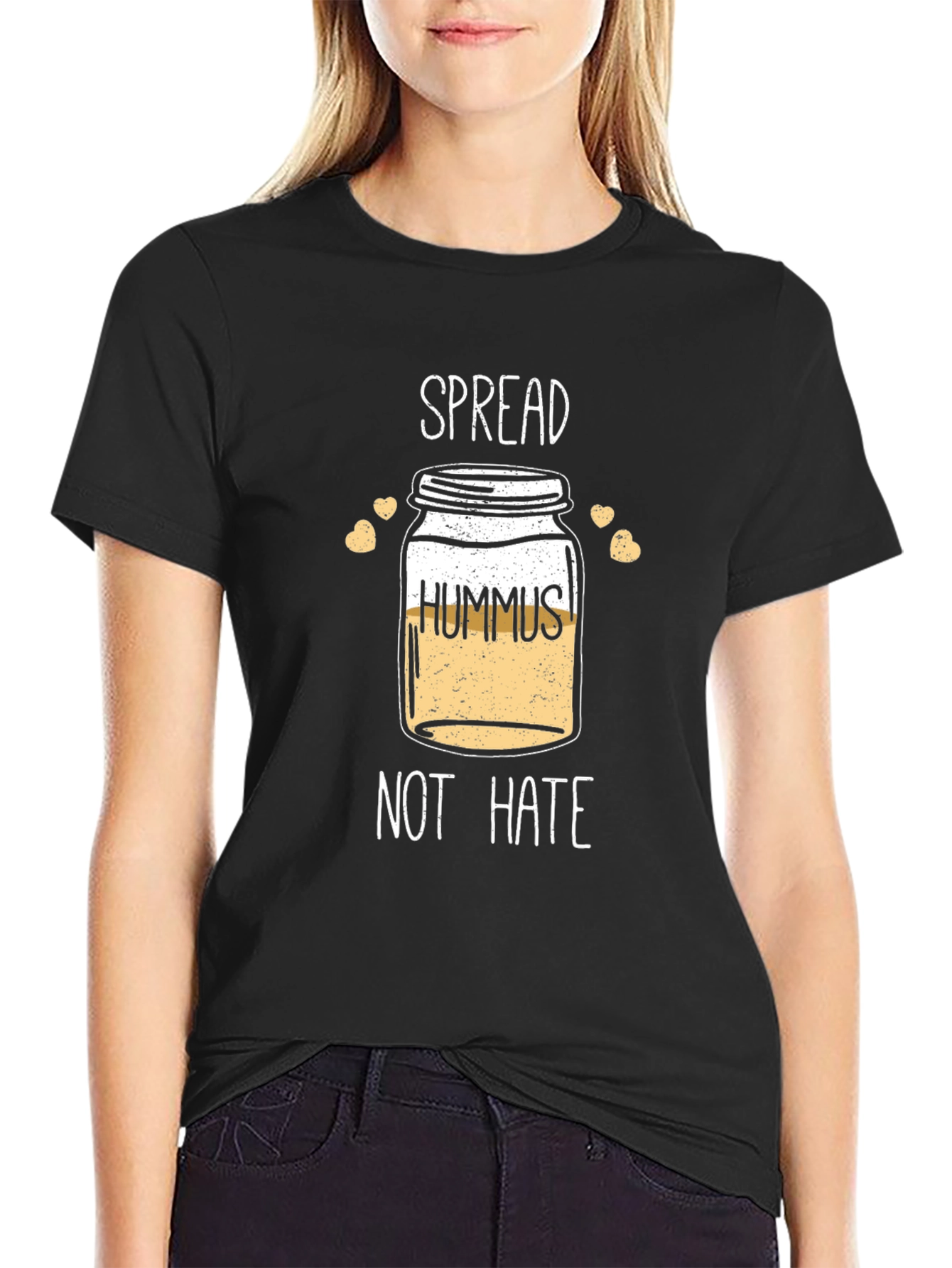 Hummus Not Hate Graphic Tee - Unisex