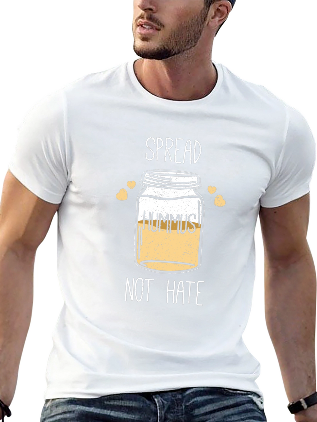 Hummus Not Hate Graphic Tee - Unisex