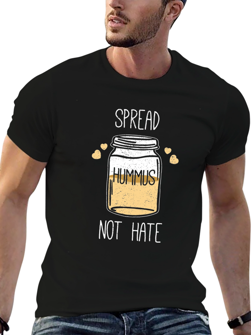 Hummus Not Hate Graphic Tee - Unisex