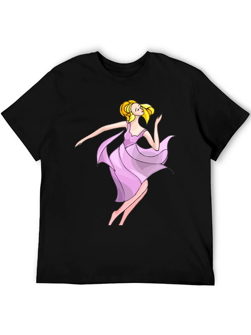 Ballerina Graphic Black T-Shirt