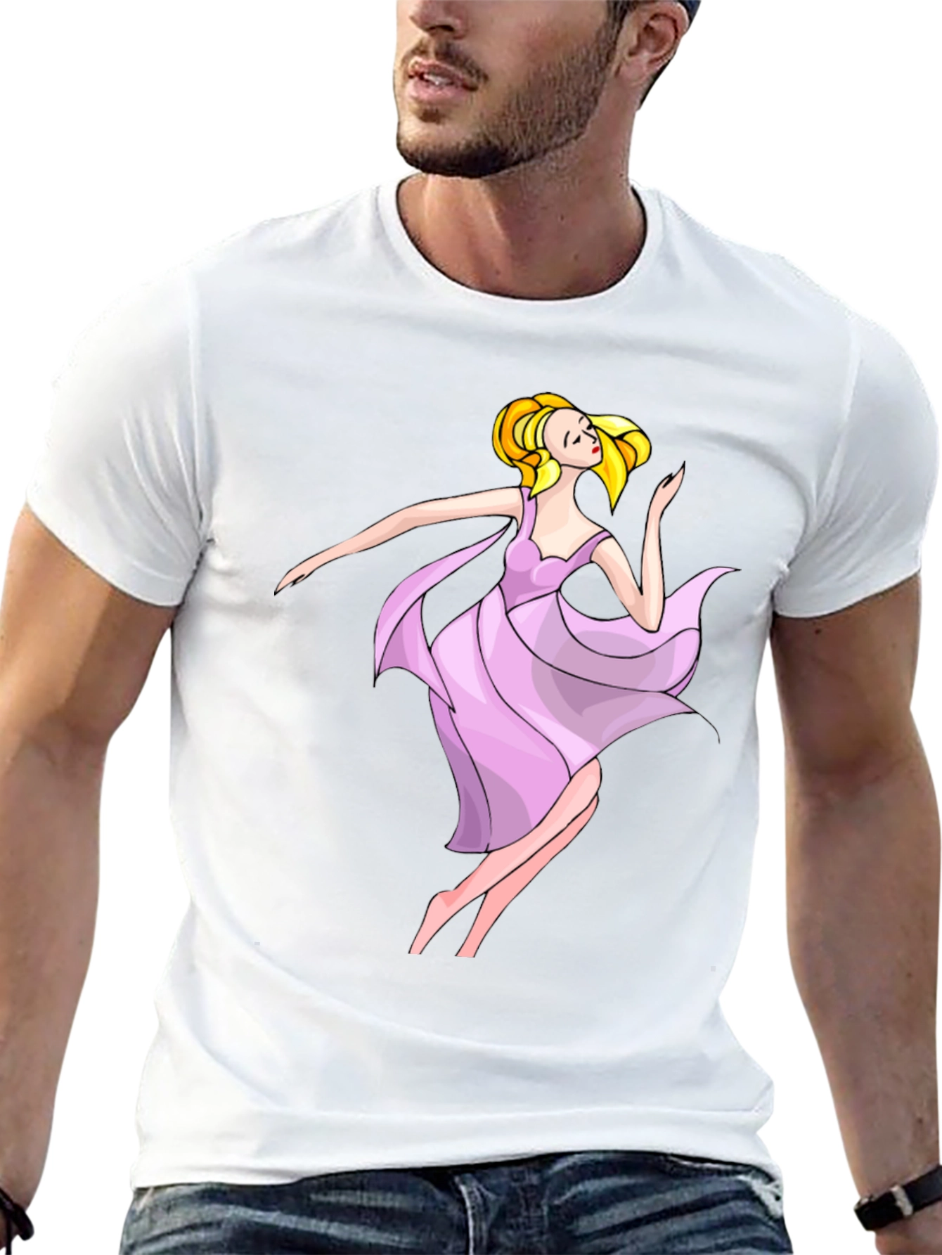 Ballerina Graphic Black T-Shirt