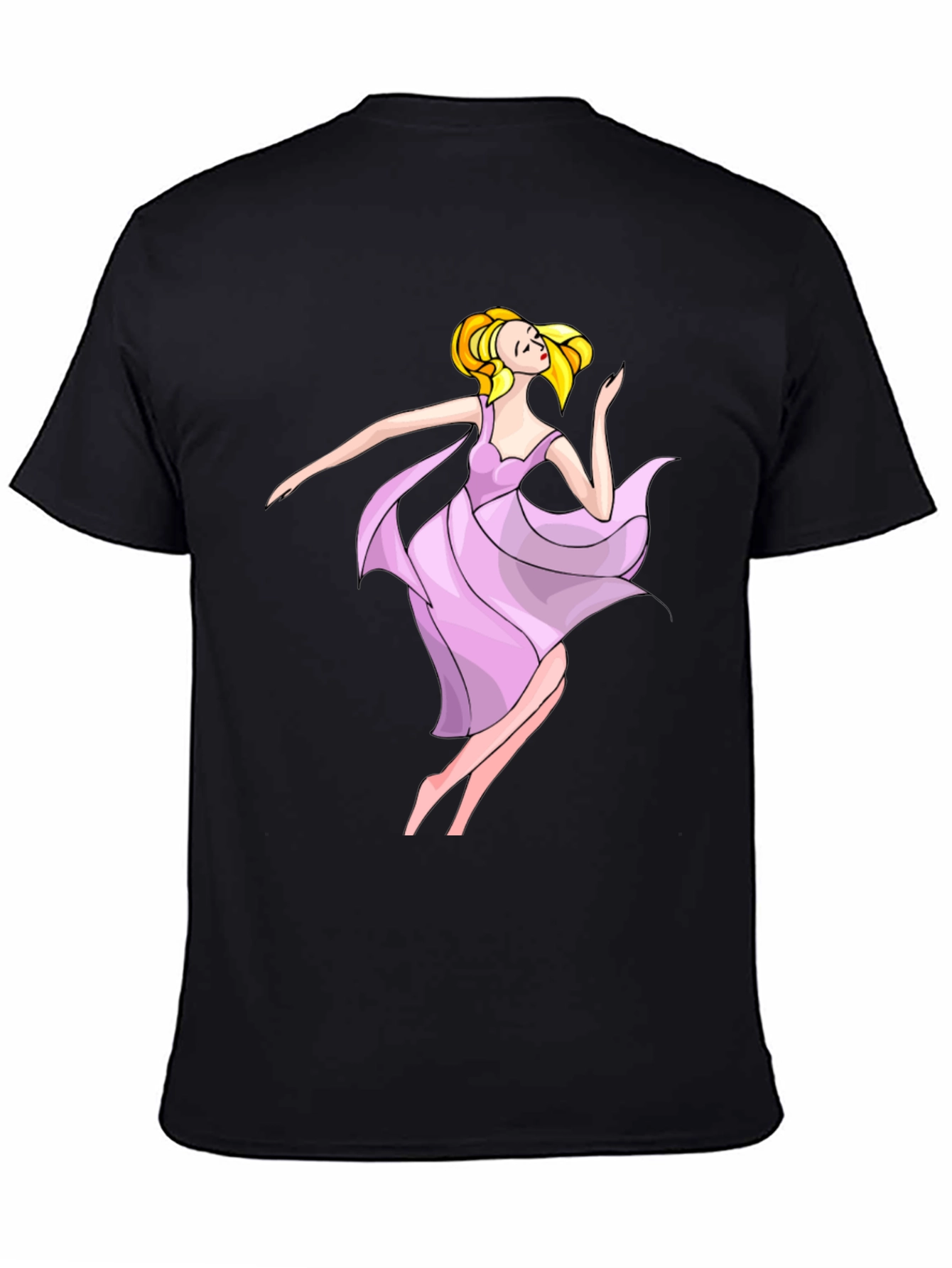 Ballerina Graphic Black T-Shirt