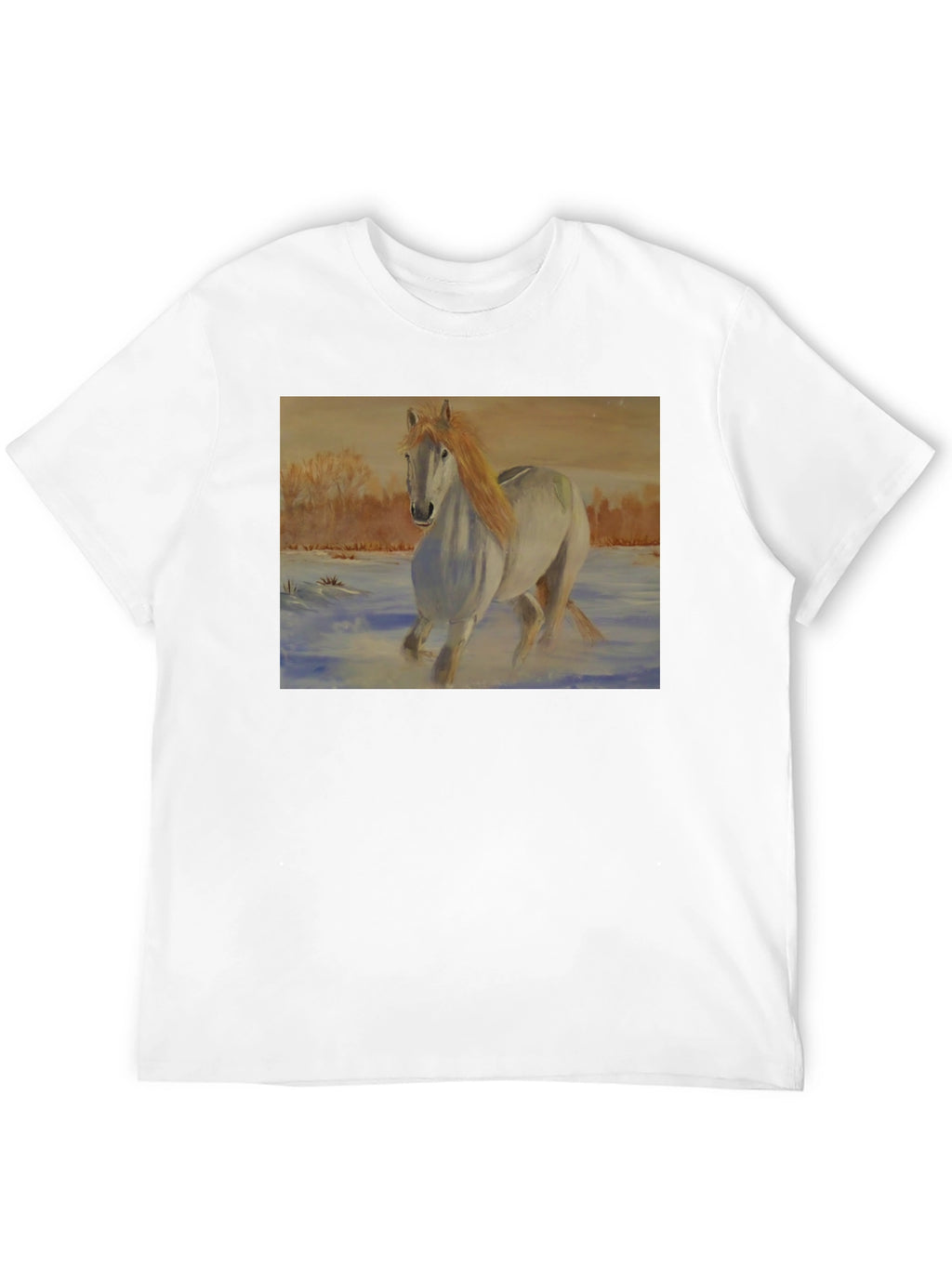 Horse Art Black T-Shirt