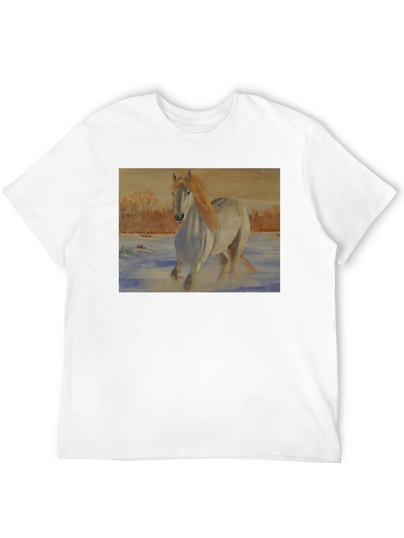 Horse Art Black T-Shirt