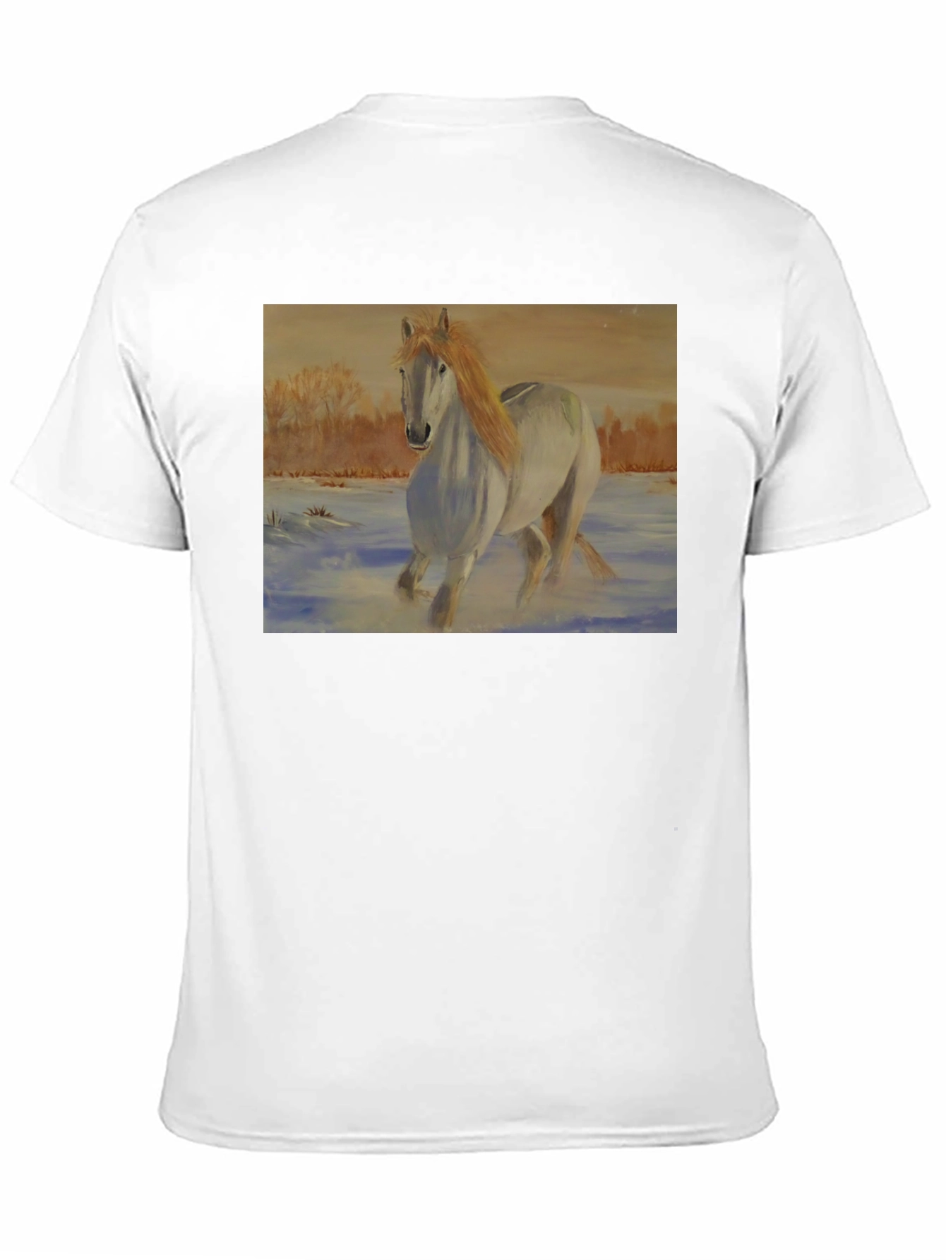 Horse Art Black T-Shirt