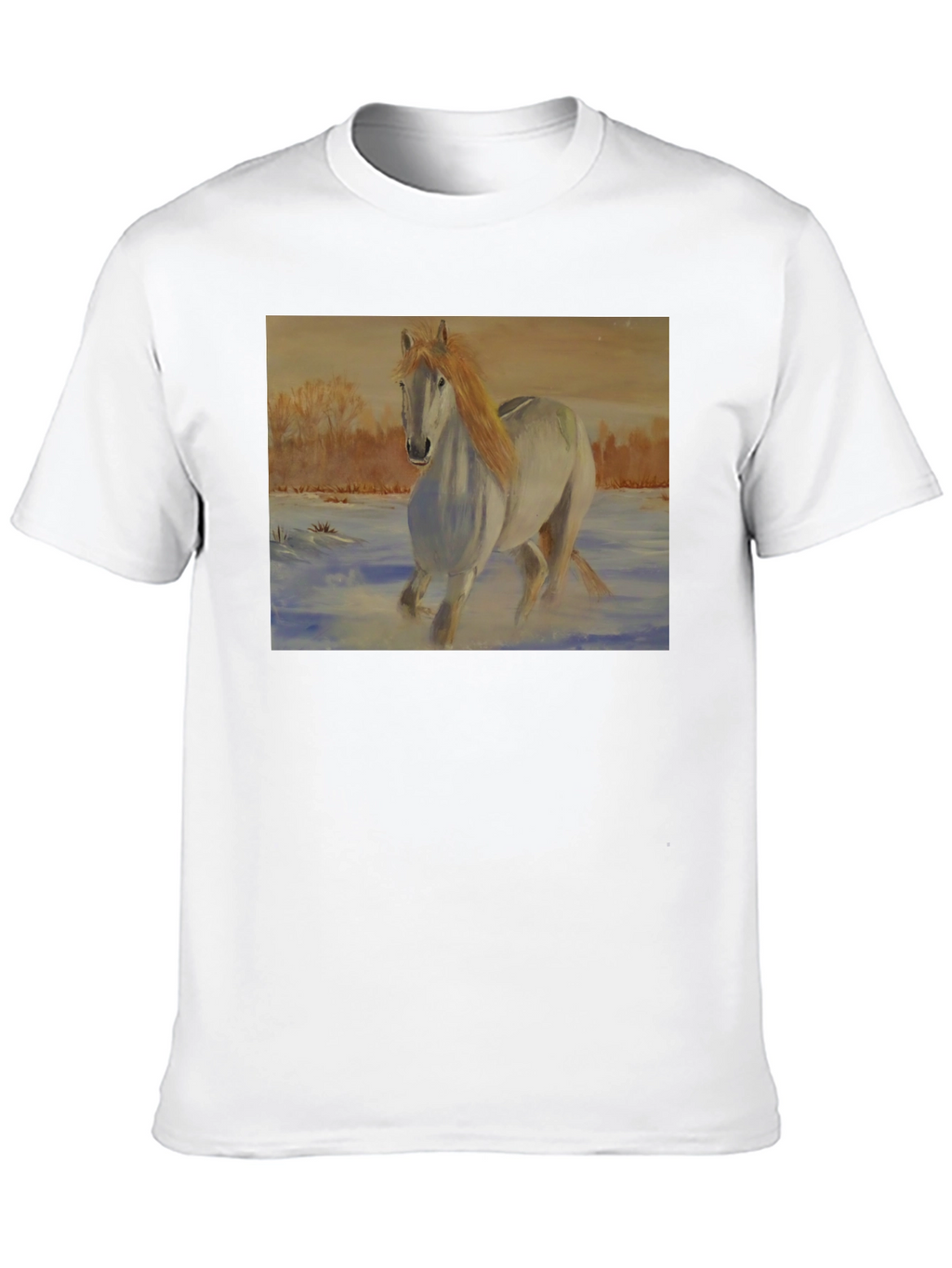 Horse Art Black T-Shirt