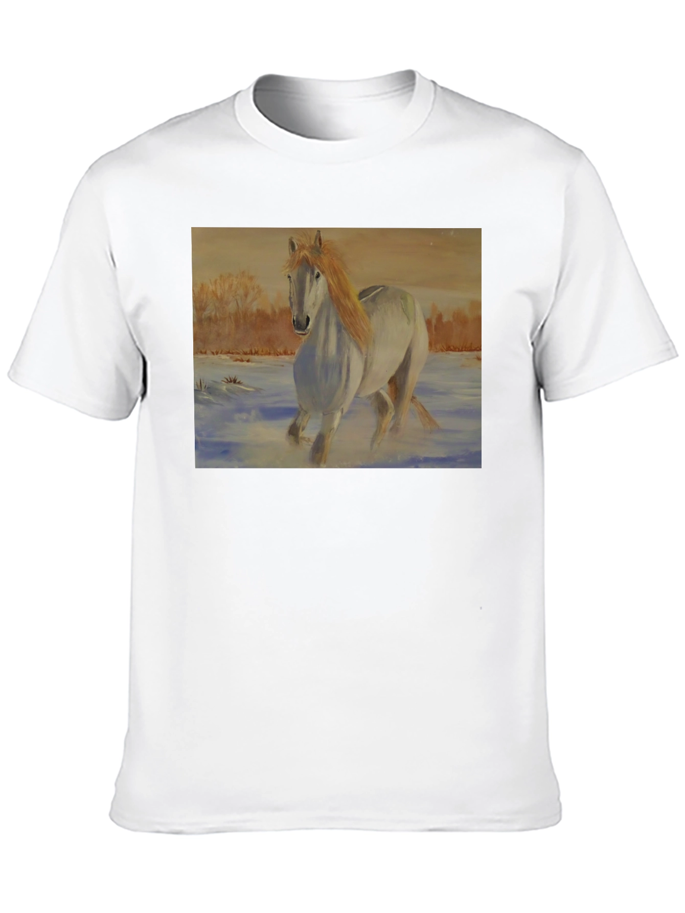 Horse Art Black T-Shirt