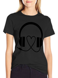 Headphones Love Music T-Shirt