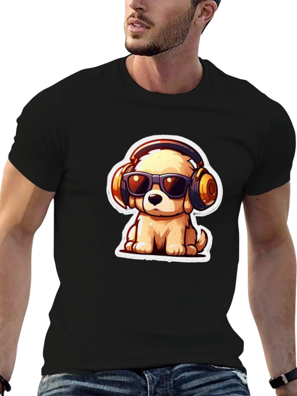 Cool Dog Cartoon Tee