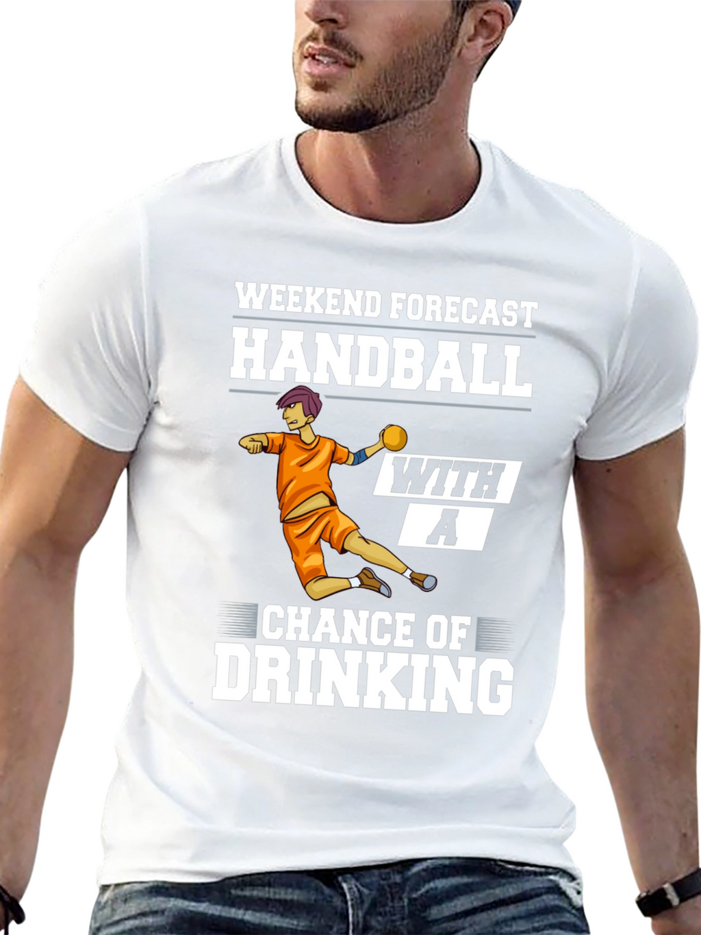 Handball Weekend Forecast Graphic Tee
