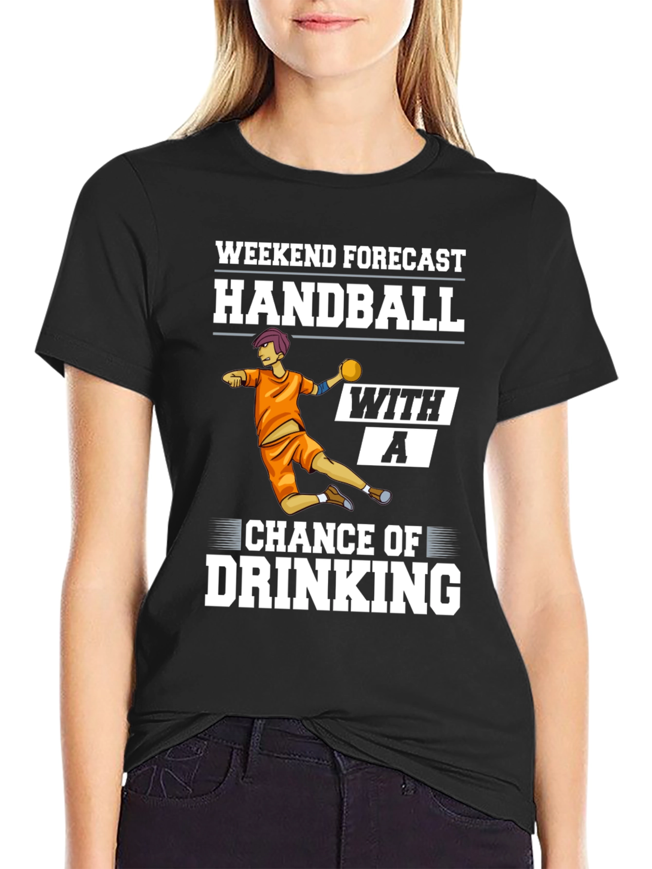 Handball Weekend Forecast Graphic Tee