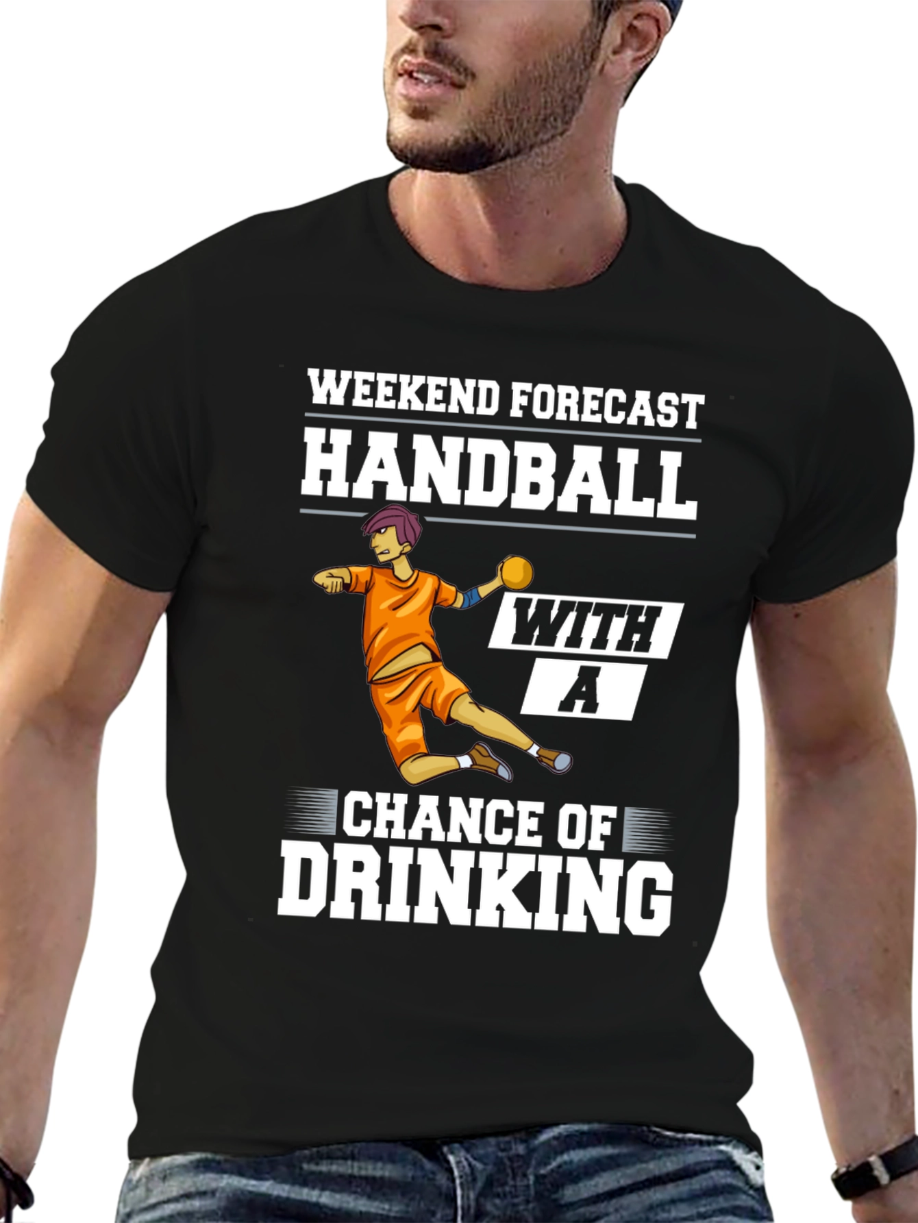 Handball Weekend Forecast Graphic Tee