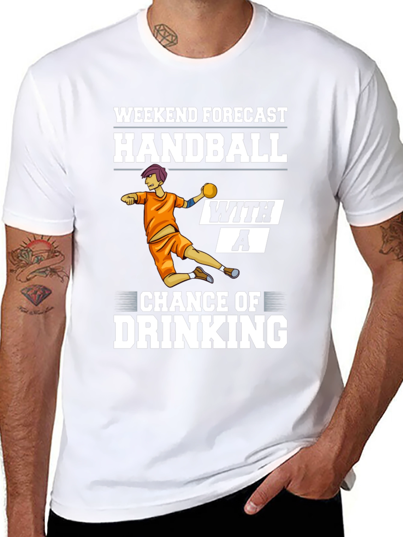 Handball Weekend Forecast Graphic Tee