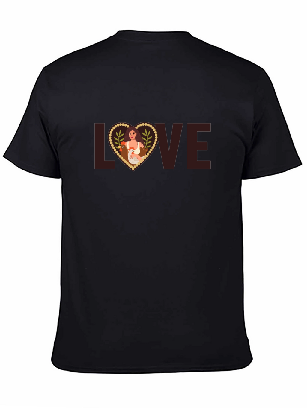Love Chicken T-Shirt - Women and Farm Animal Tee