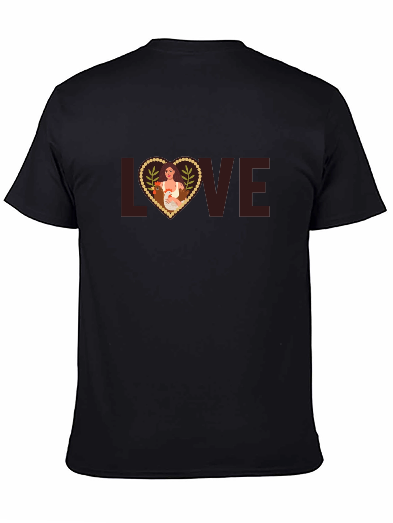 Love Chicken T-Shirt - Women and Farm Animal Tee