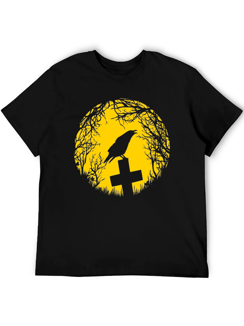 Raven on Tombstone T-Shirt