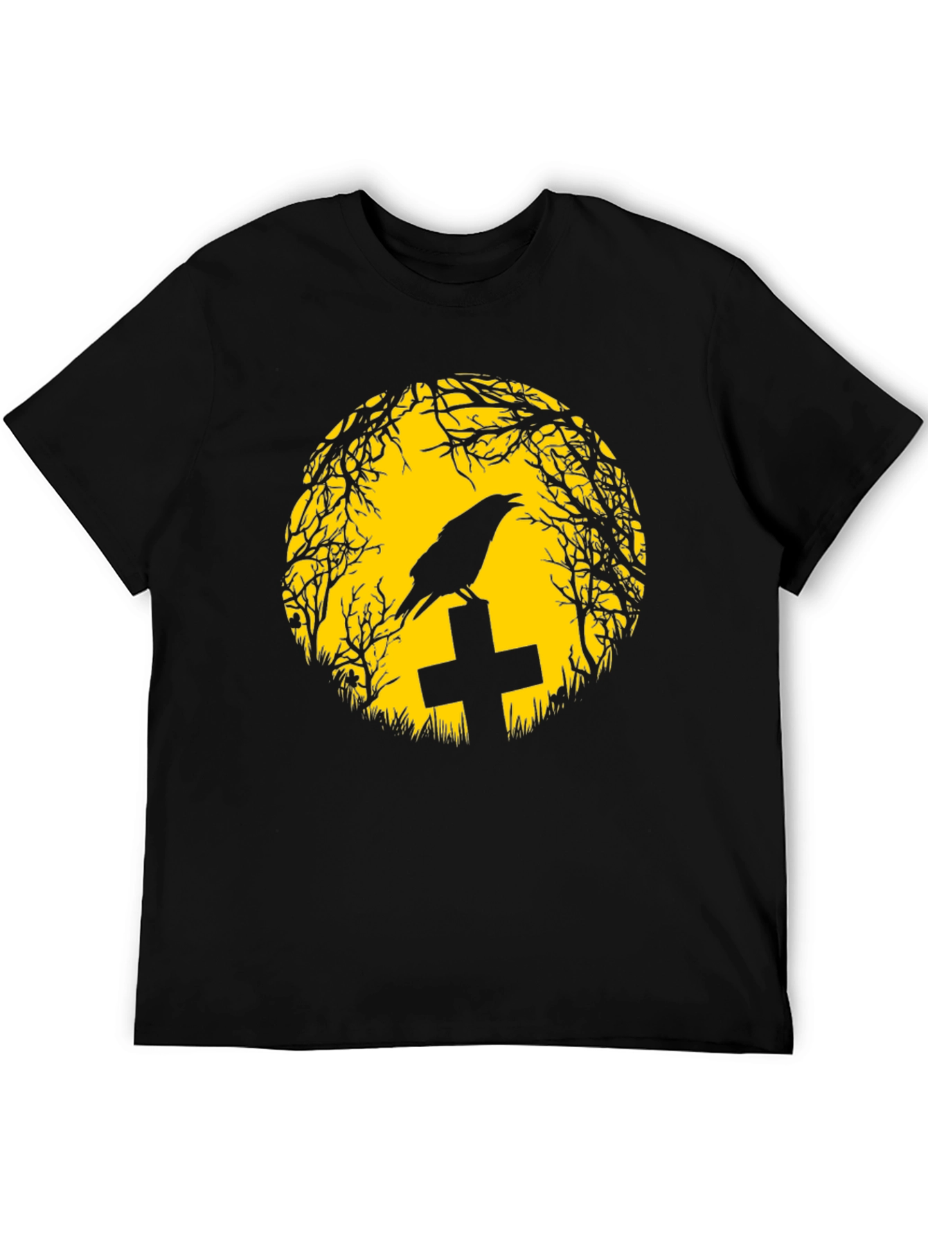 Raven on Tombstone T-Shirt