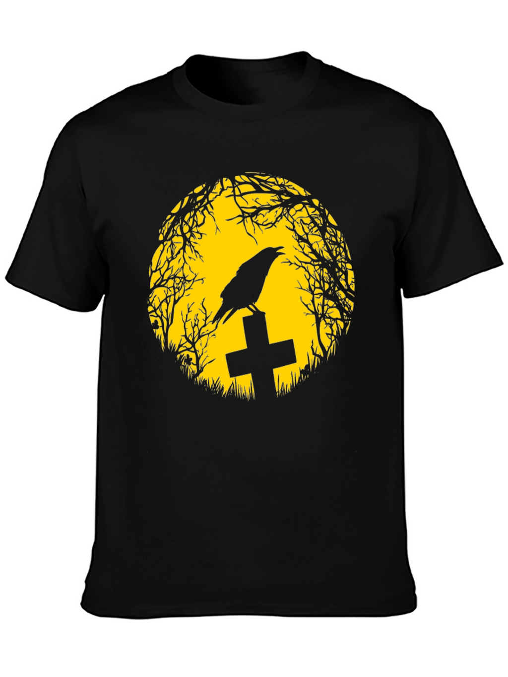 Raven on Tombstone T-Shirt