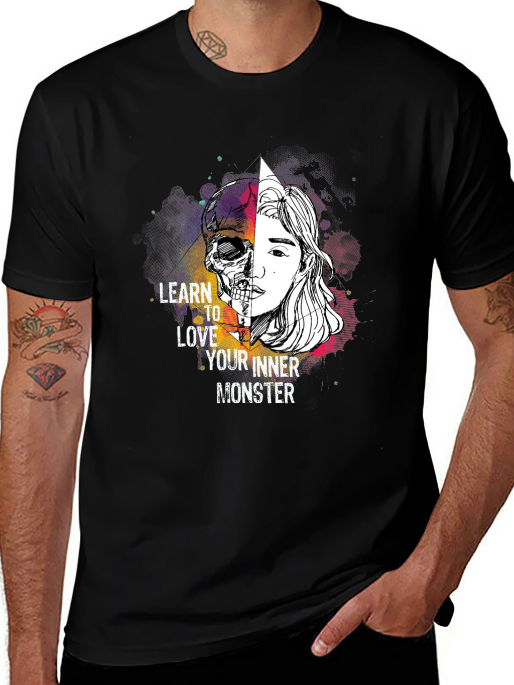 Inner Monster Graphic Tee - Black