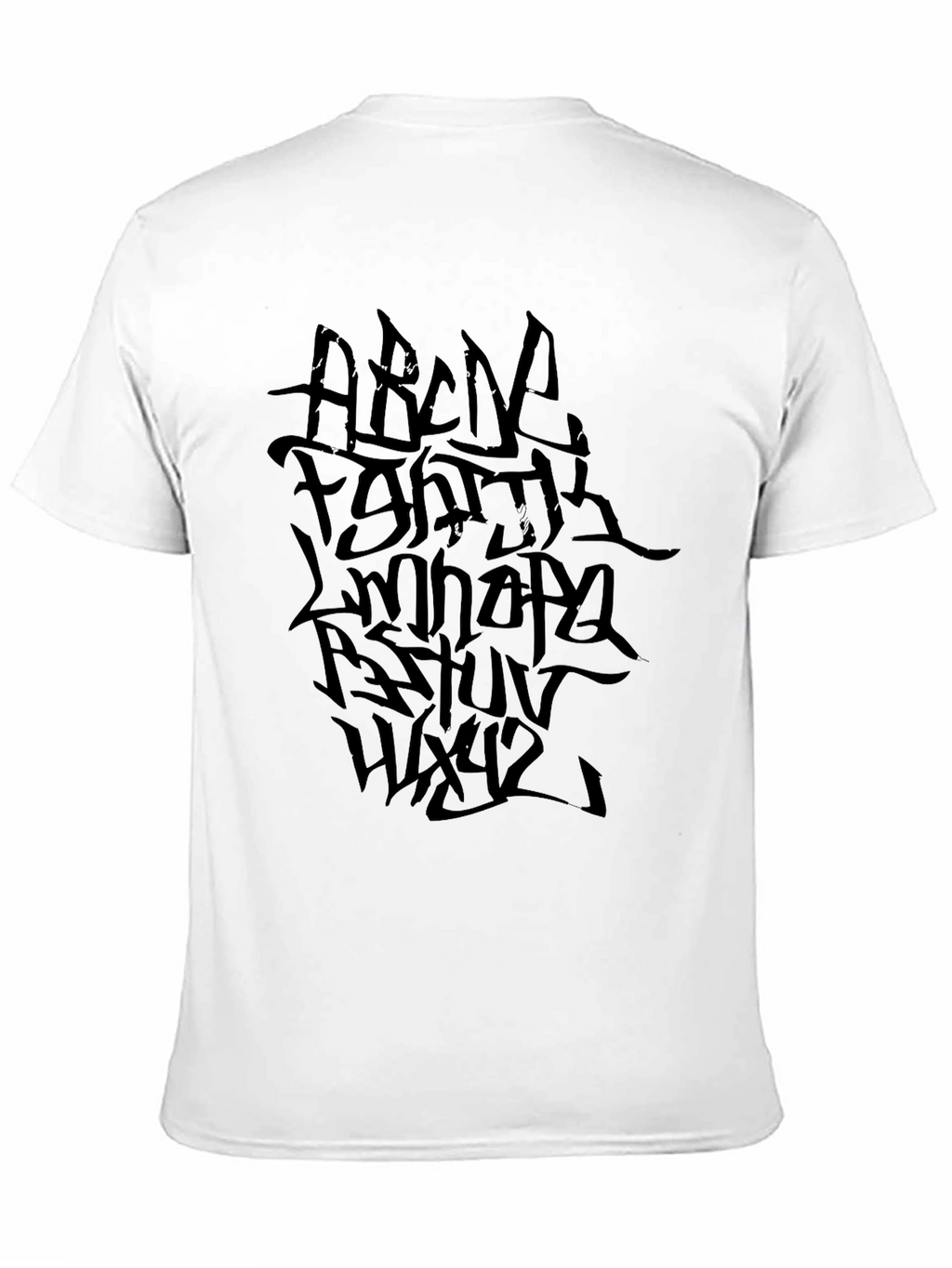 Graffiti Alphabet Black T-Shirt