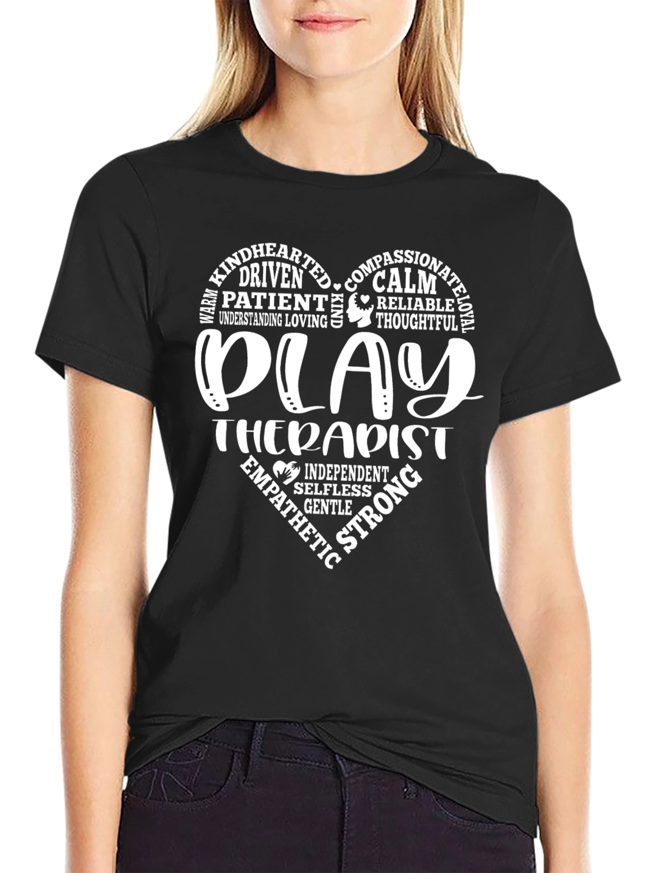 Play Therapist Heart Graphic T-Shirt